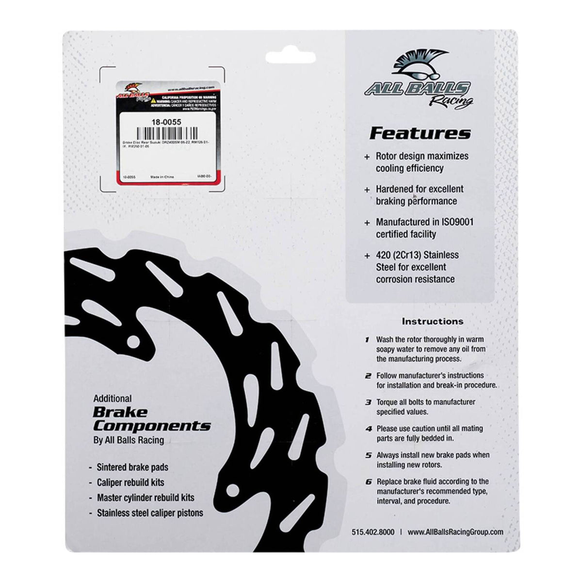 Brake Disc Rear 18-0055