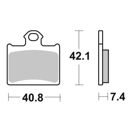 Brembo Prime Sinter Rear Brake Pads 07GR16SD