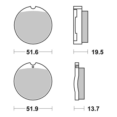 Brembo Prime Carbon Ceramic Front Brake Pads 07HO0130