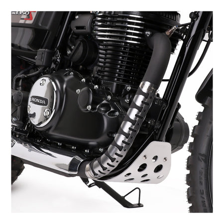 DRC Universal 4-Stroke Exhaust Pipe Guard - Titanium Color