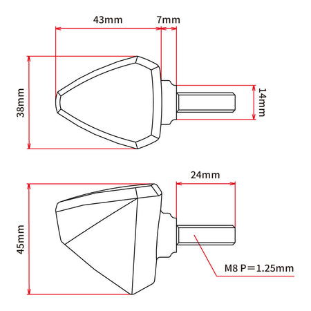 DRC 601 LED Flasher Lights (12V / Smoke / Pair)