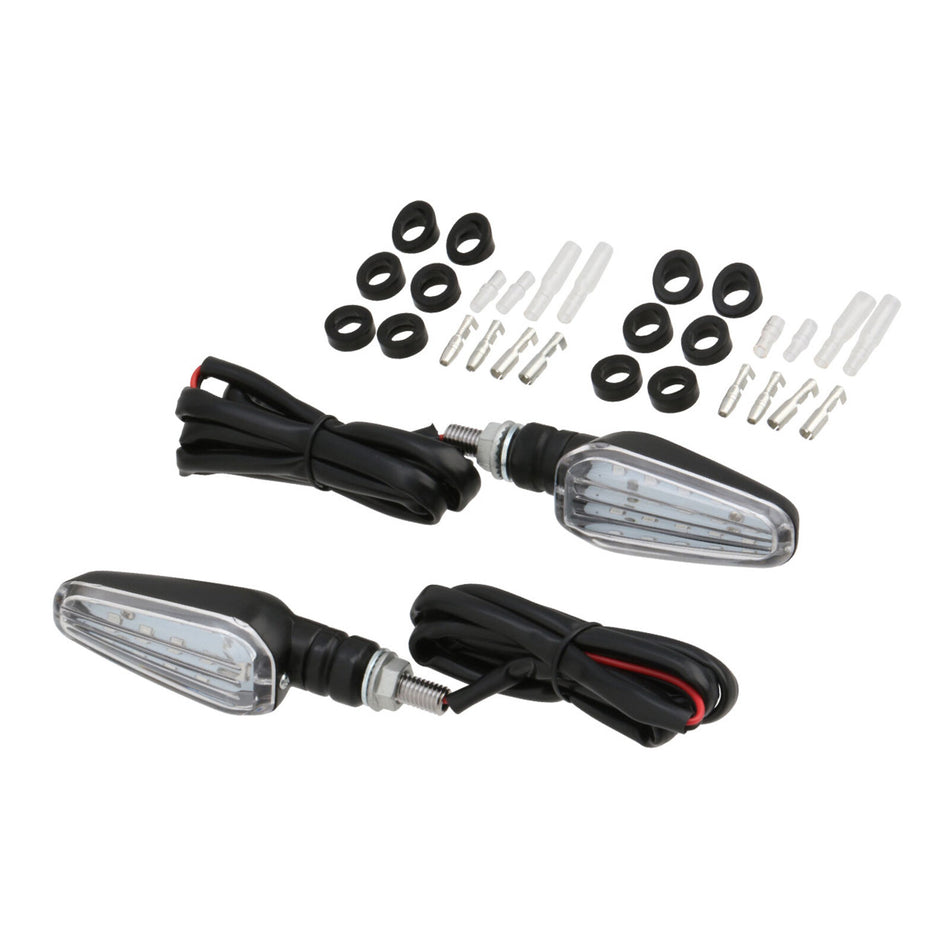 DRC 602 LED Flasher Lights (12V / Clear / Pair)