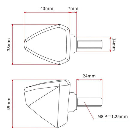 DRC 601 LED FLASHER 12V ORANGE 2PCS