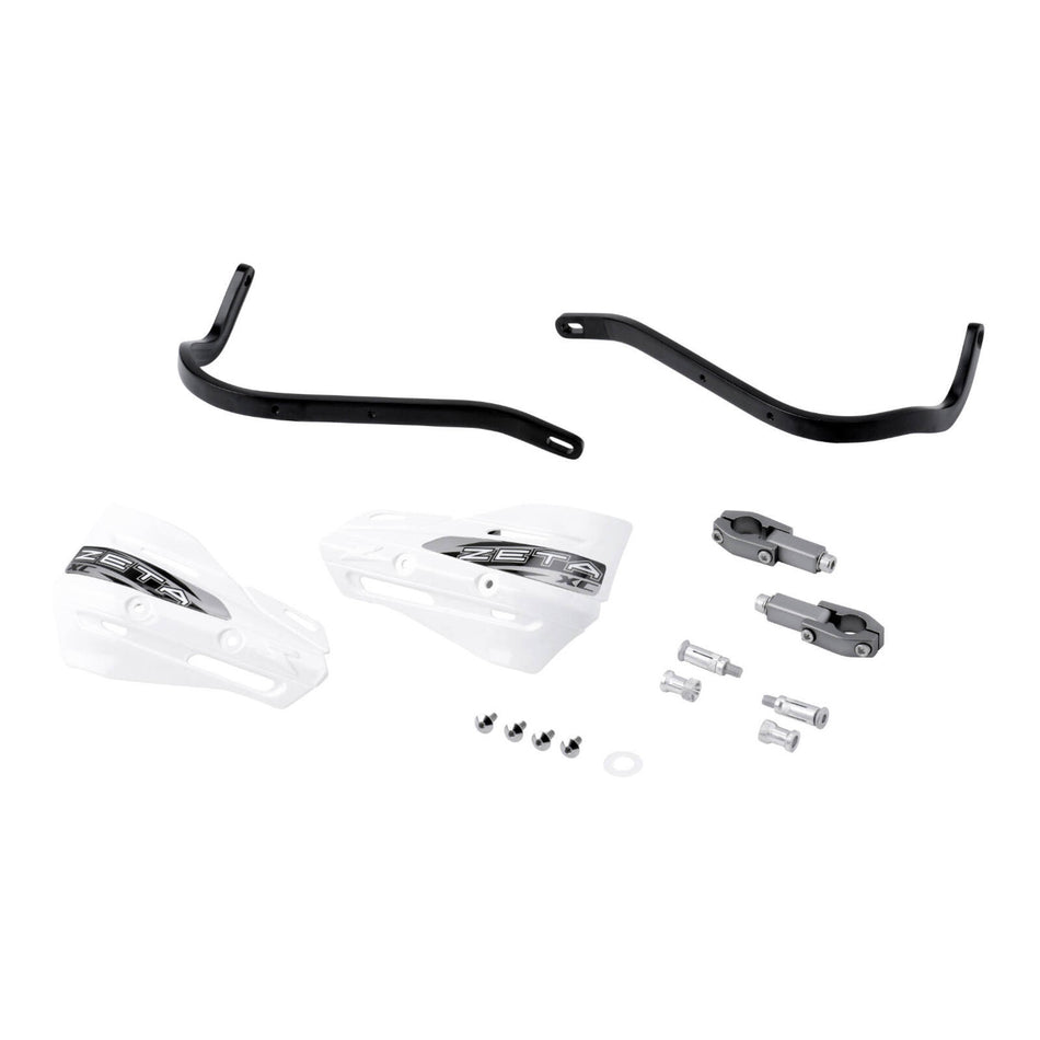 Zeta Armor Handguard XC Kit for 22.2mm Bar - Black / White