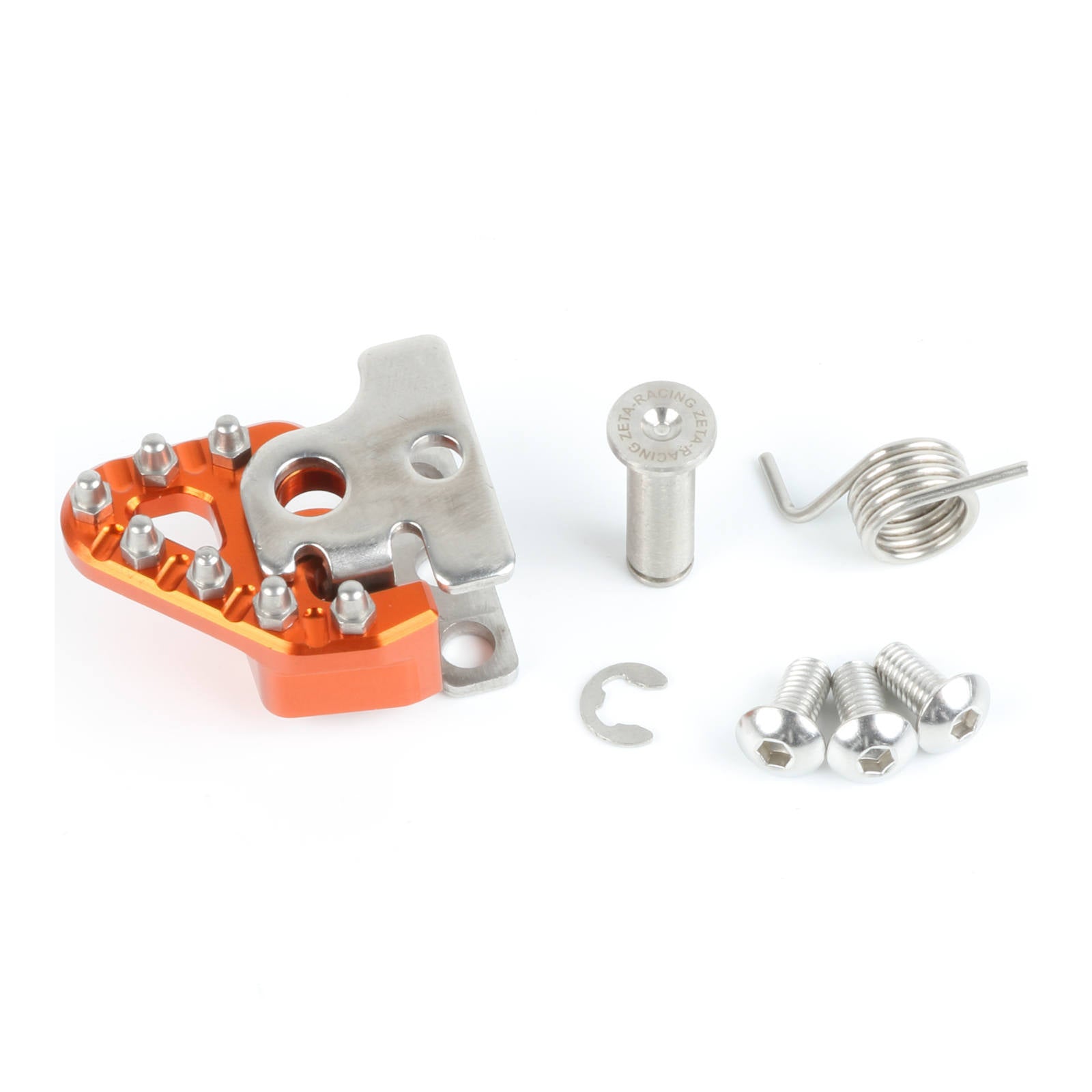 Zeta Trigger Brake Pedal Replacement Tip Set Orange