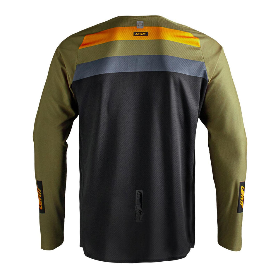 Leatt 4.5 Enduro Jersey - Striped Khaki Brown