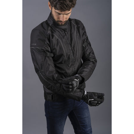 LS2 Sepang Men's Jacket - Black / Dark Grey
