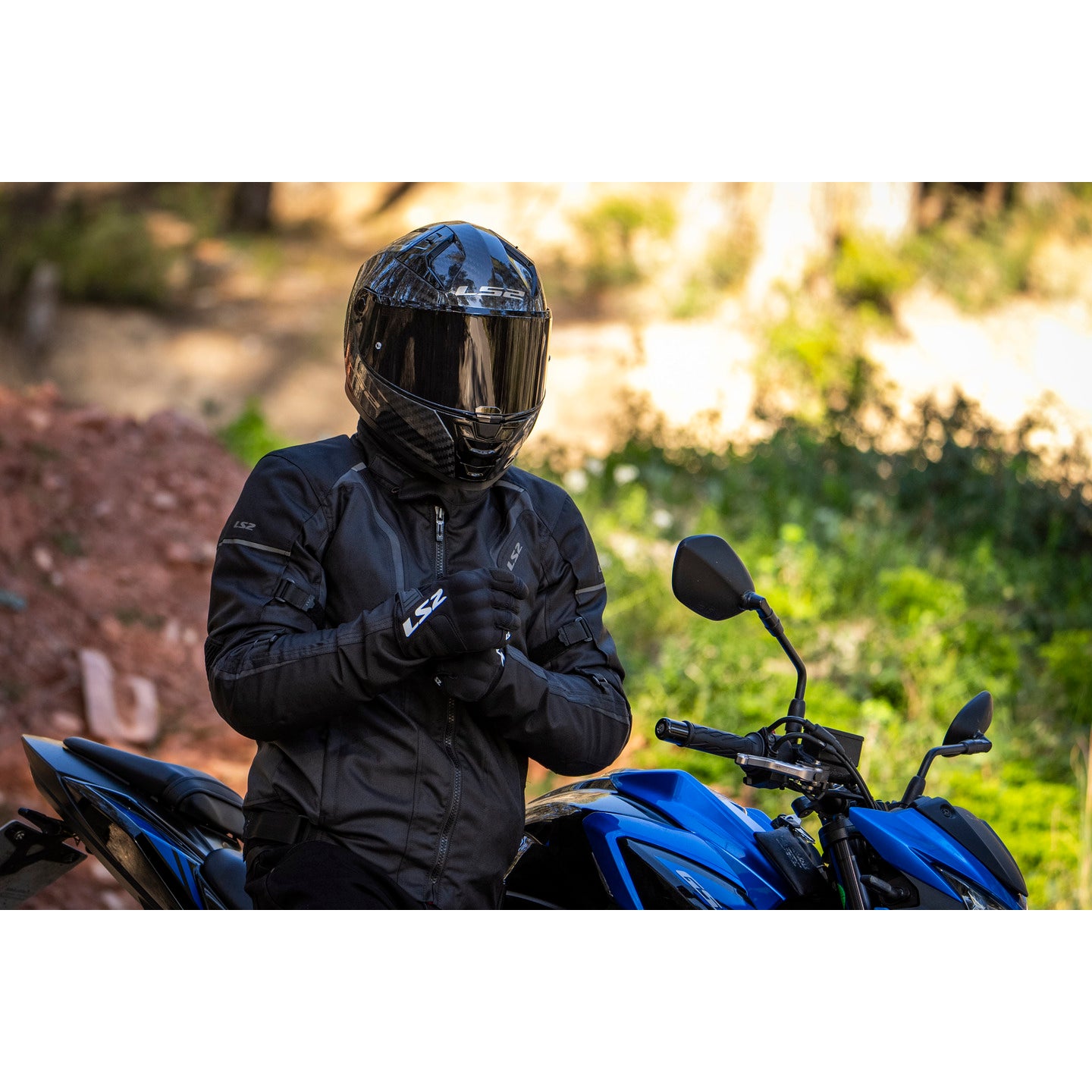 LS2 Sepang Men's Jacket - Black / Dark Grey