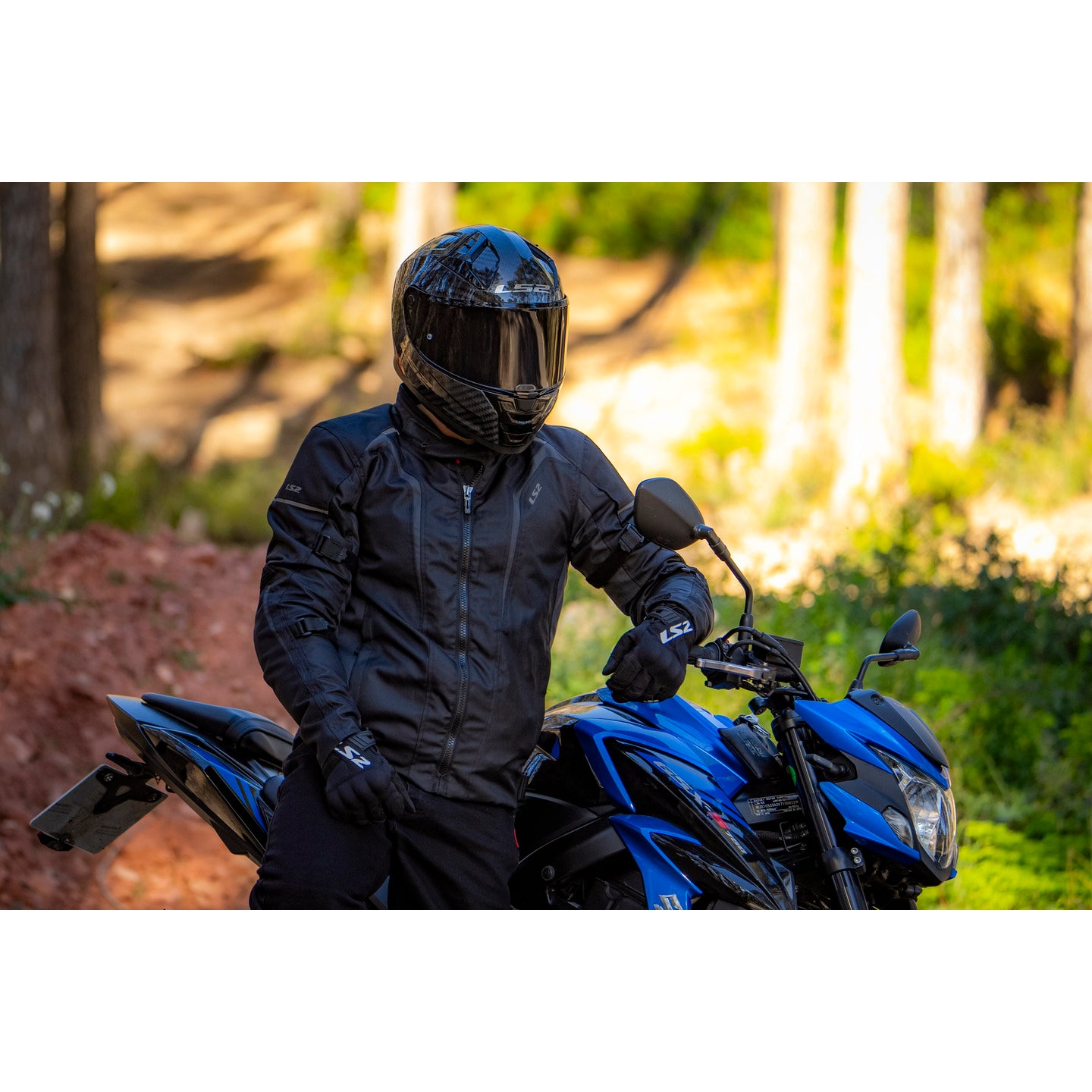 LS2 Sepang Men's Jacket - Black / Dark Grey