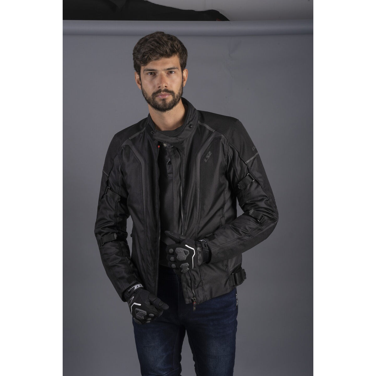 LS2 Sepang Men's Jacket - Black / Dark Grey