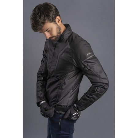 LS2 Sepang Men's Jacket - Black / Dark Grey