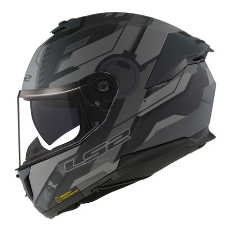 LS2 FF808 Stream II Shadow - Matte Titanium / Grey