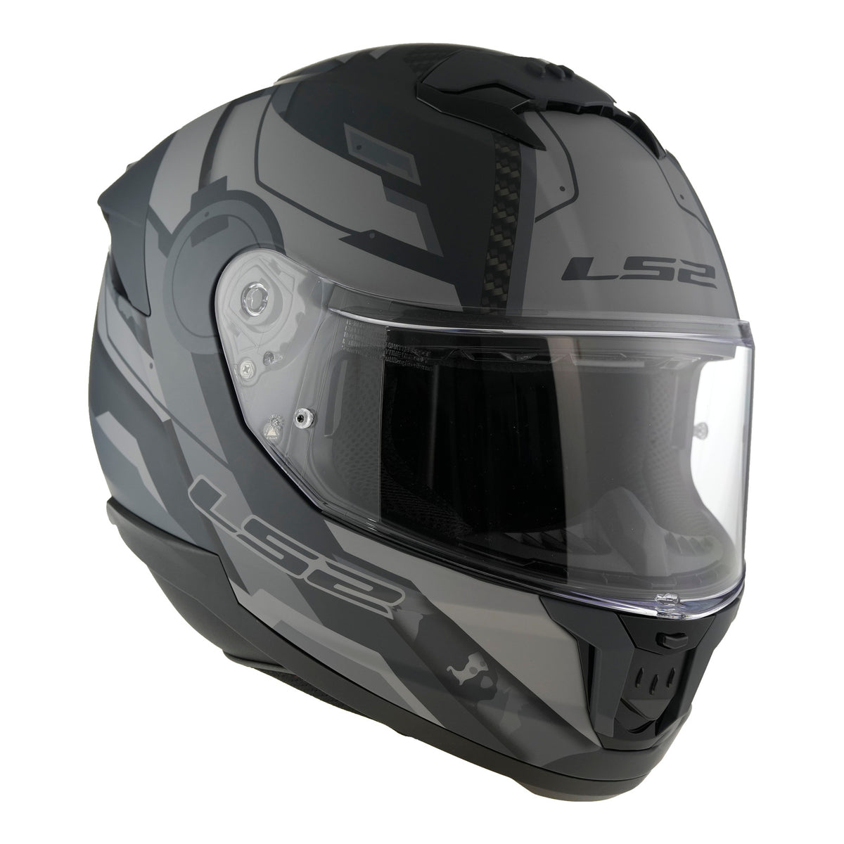 LS2 FF808 Stream II Shadow - Matte Titanium / Grey