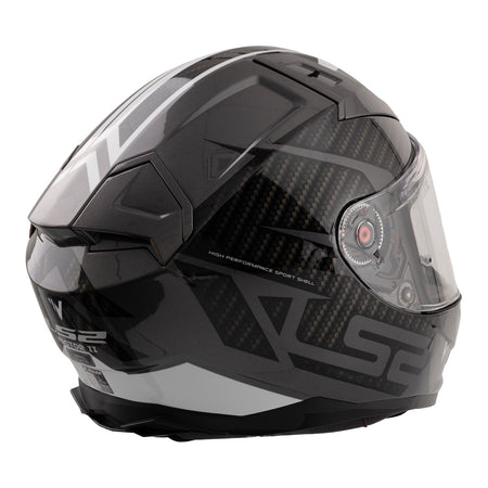 LS2 FF811 Vector II Splitter Helmets - Gloss Black / White 06