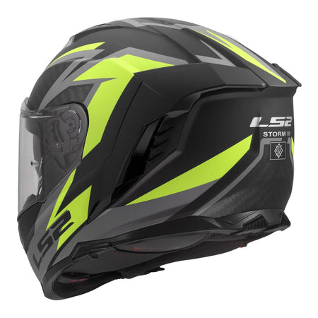 LS2 FF818 Storm III Dynamo Helmet - Black / Hi-Vis Yellow