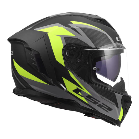 LS2 FF818 Storm III Dynamo Helmet - Black / Hi-Vis Yellow