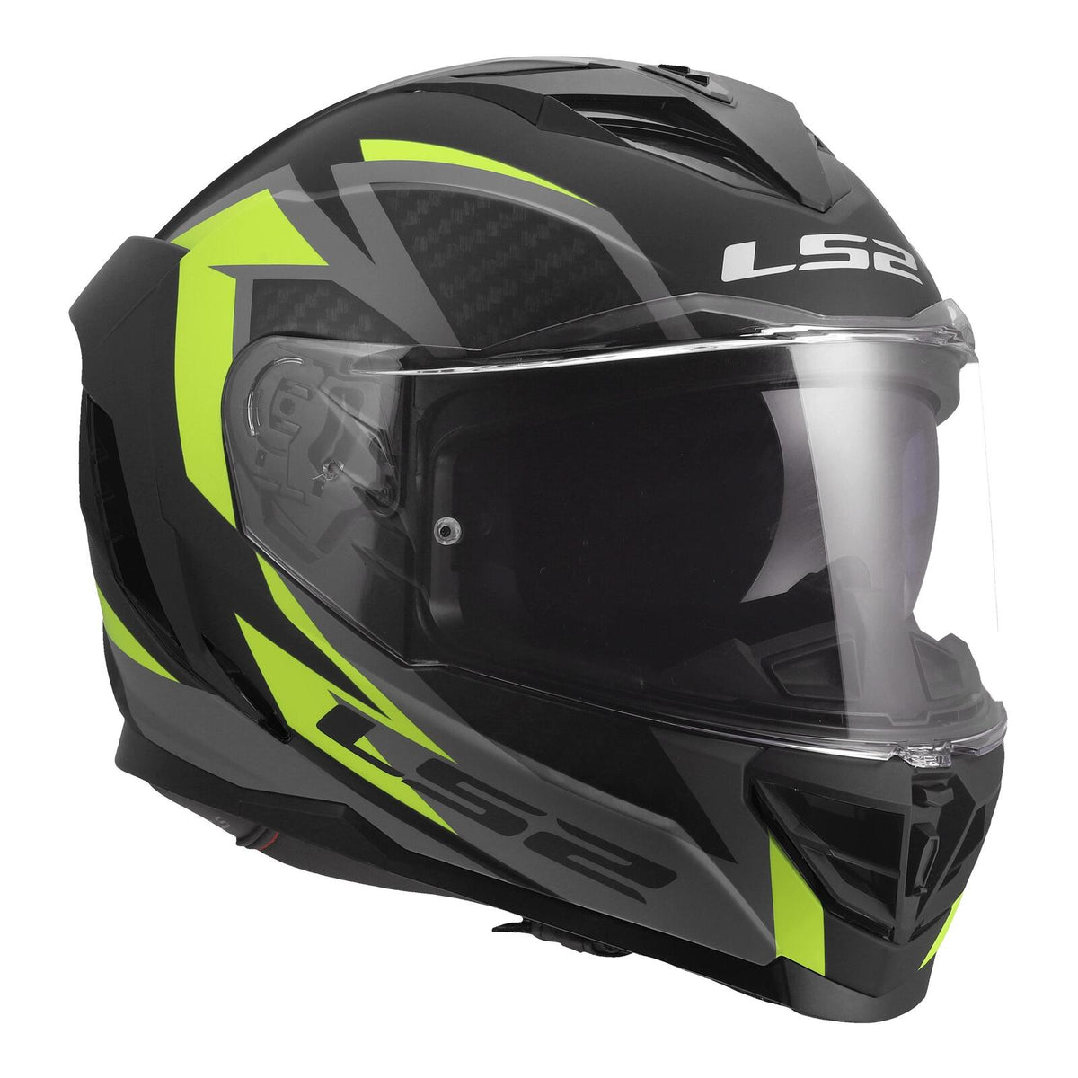 LS2 FF818 Storm III Dynamo Helmet - Black / Hi-Vis Yellow