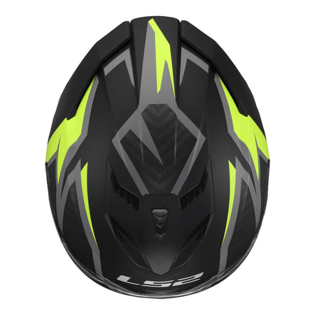 LS2 FF818 Storm III Dynamo Helmet - Black / Hi-Vis Yellow