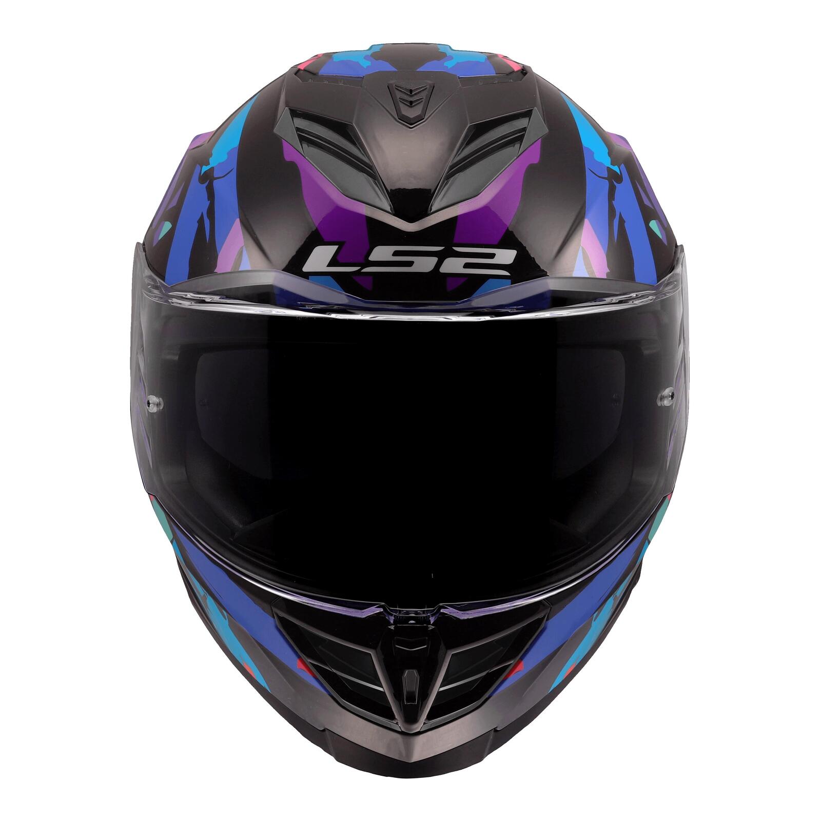 LS2 FF818 Storm III Kaos Helmet - Black / Purple