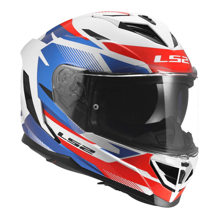 LS2 FF818 Storm III Komai Helmet - White / Blue / Red