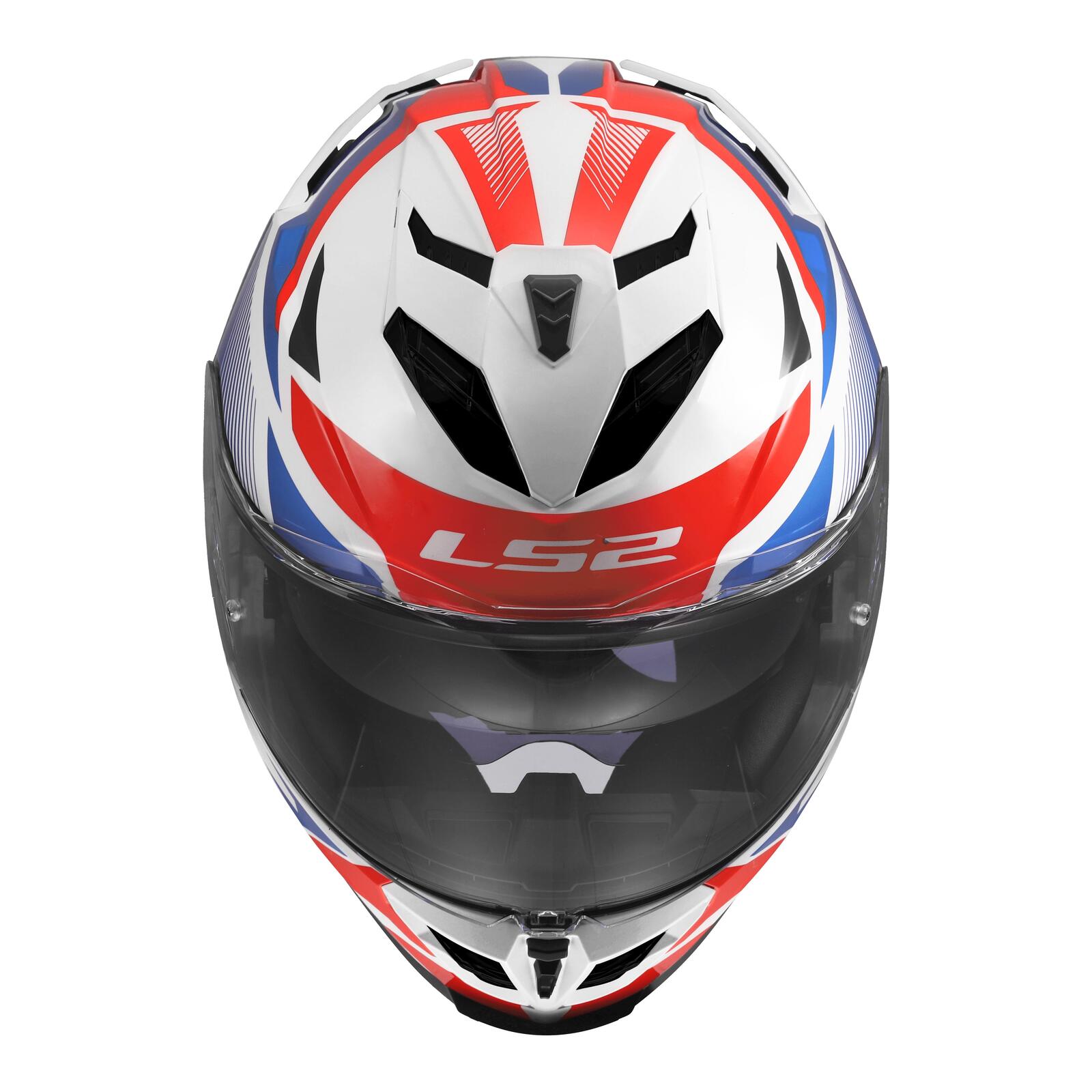 LS2 FF818 Storm III Komai Helmet - White / Blue / Red