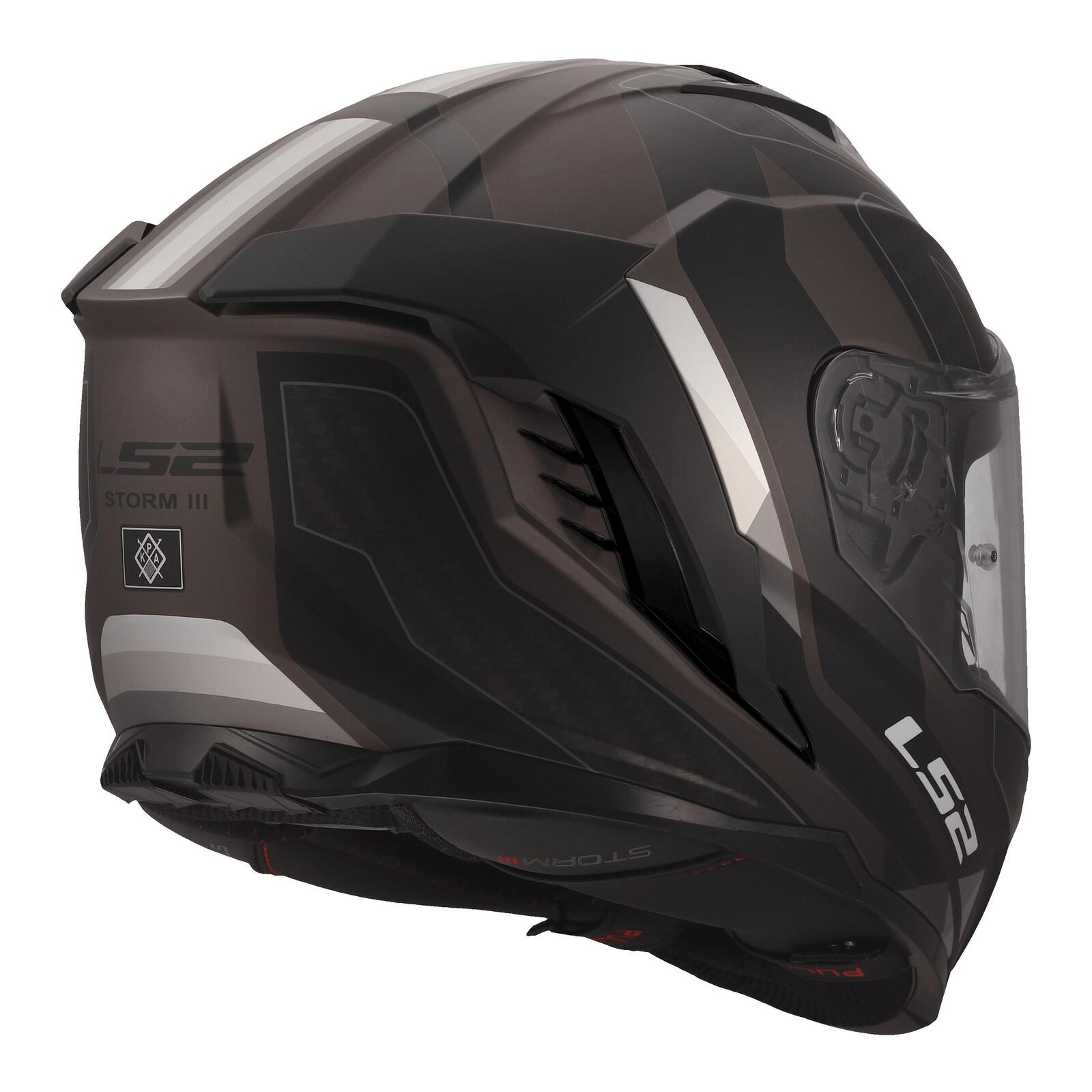 LS2 FF818 Storm III Sporty Helmet - Black / Grey