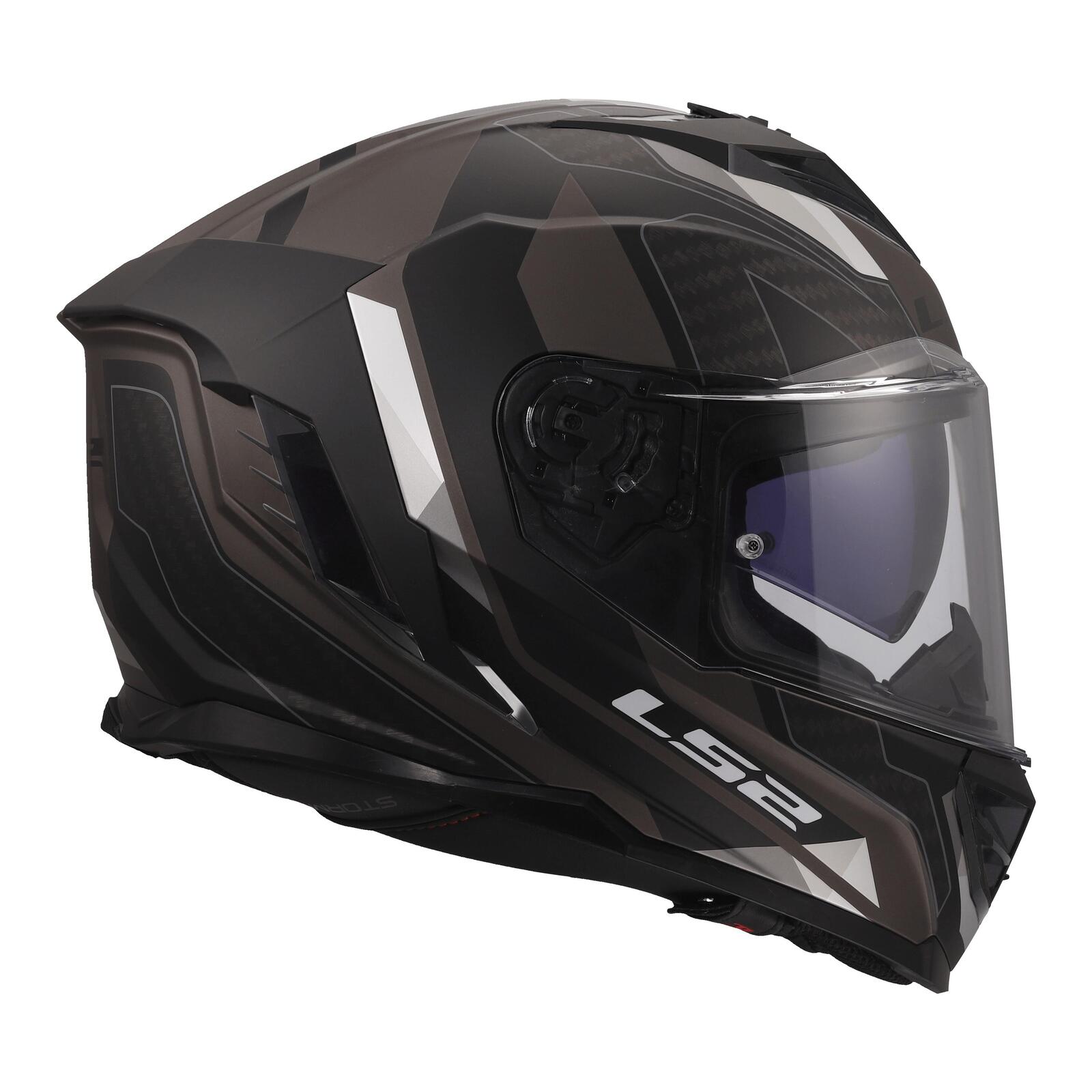 LS2 FF818 Storm III Sporty Helmet - Black / Grey