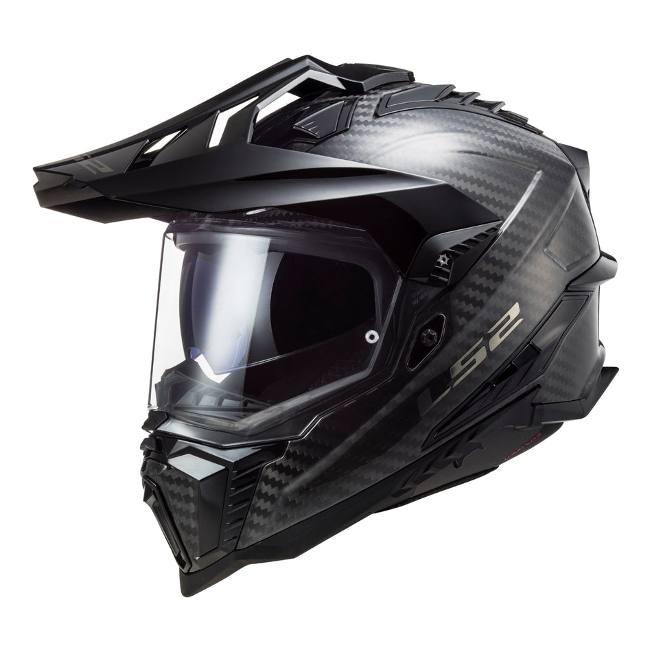 LS2 MX701 Explorer Carbon Solid - Gloss Carbon