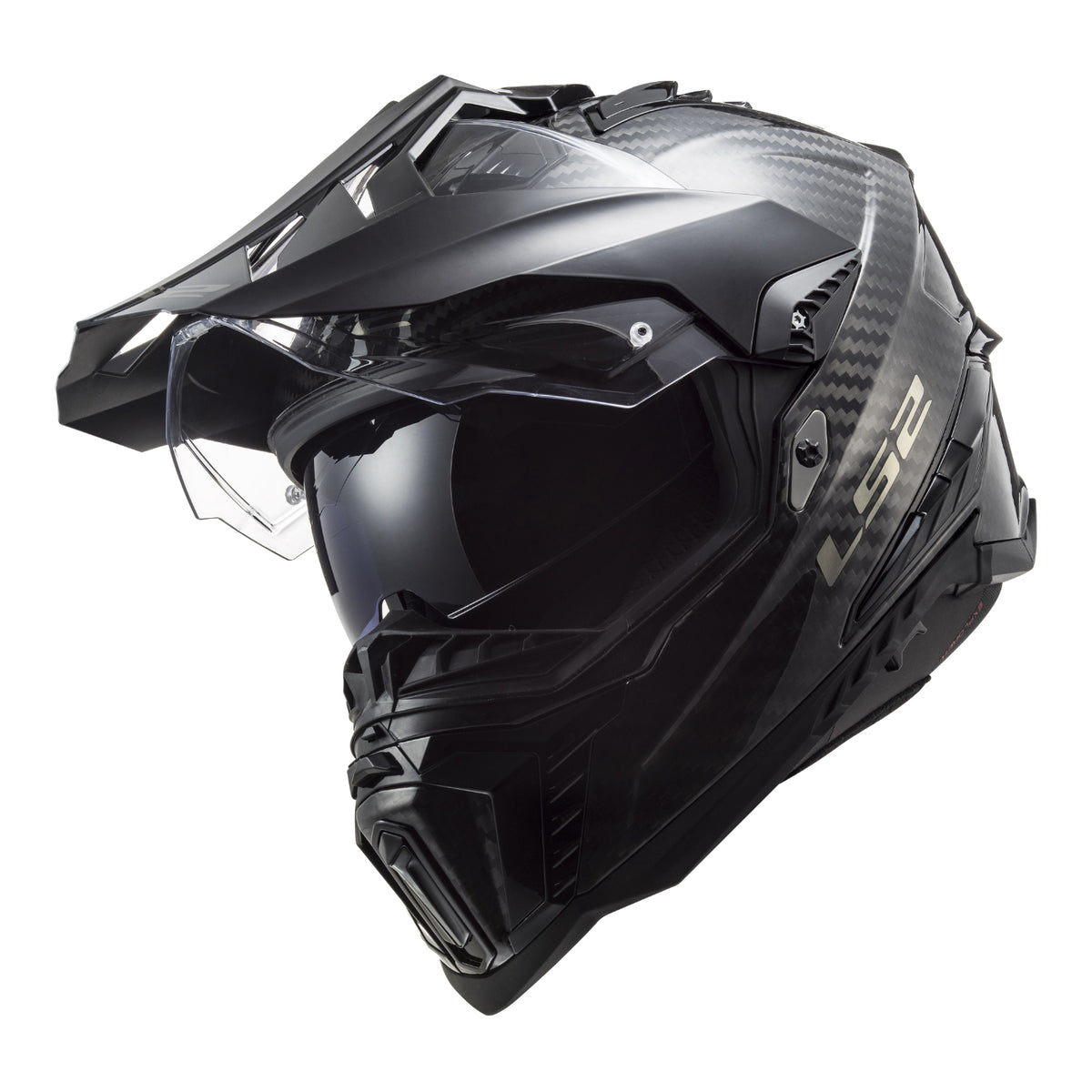 LS2 MX701 Explorer Carbon Solid - Gloss Carbon