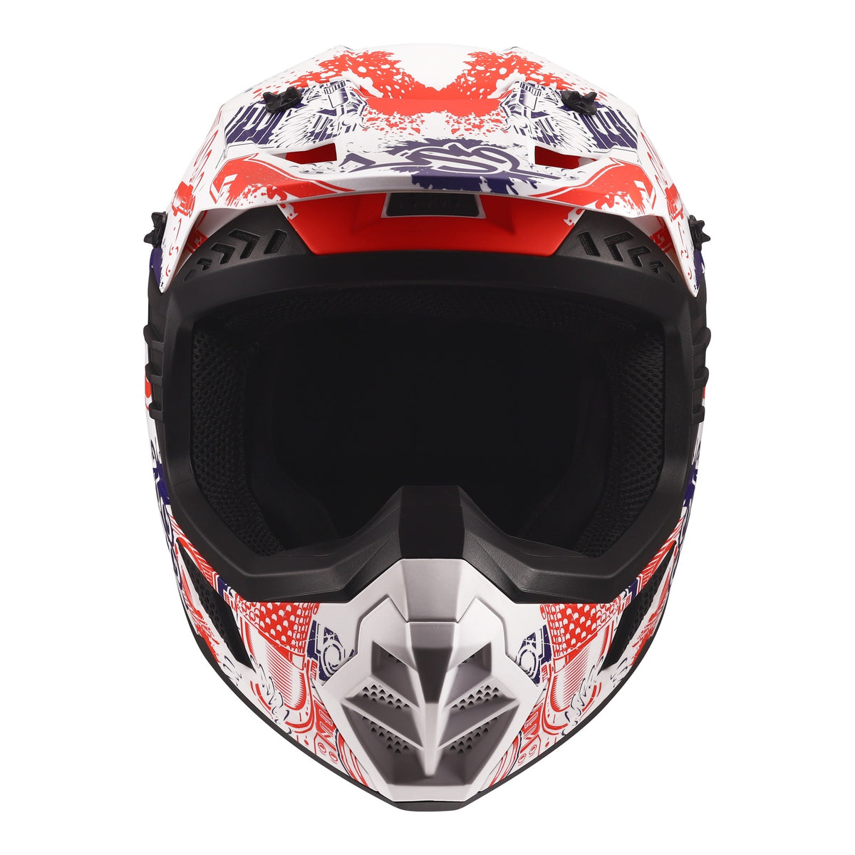 LS2 MX706J COZ Junior Helmet - Matte White / Red / Blue