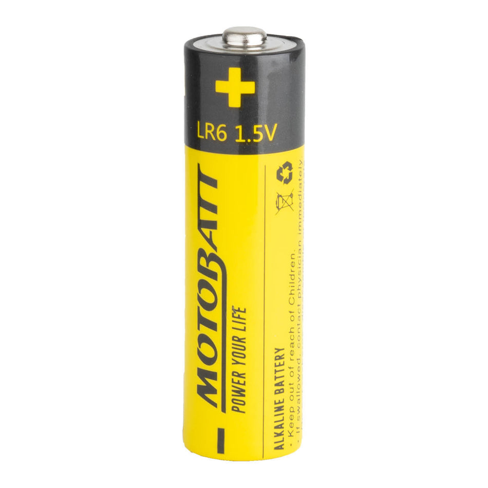 Motobatt AA (LR6) 1.5 Alkaline Battery 4 per Card (10Box)