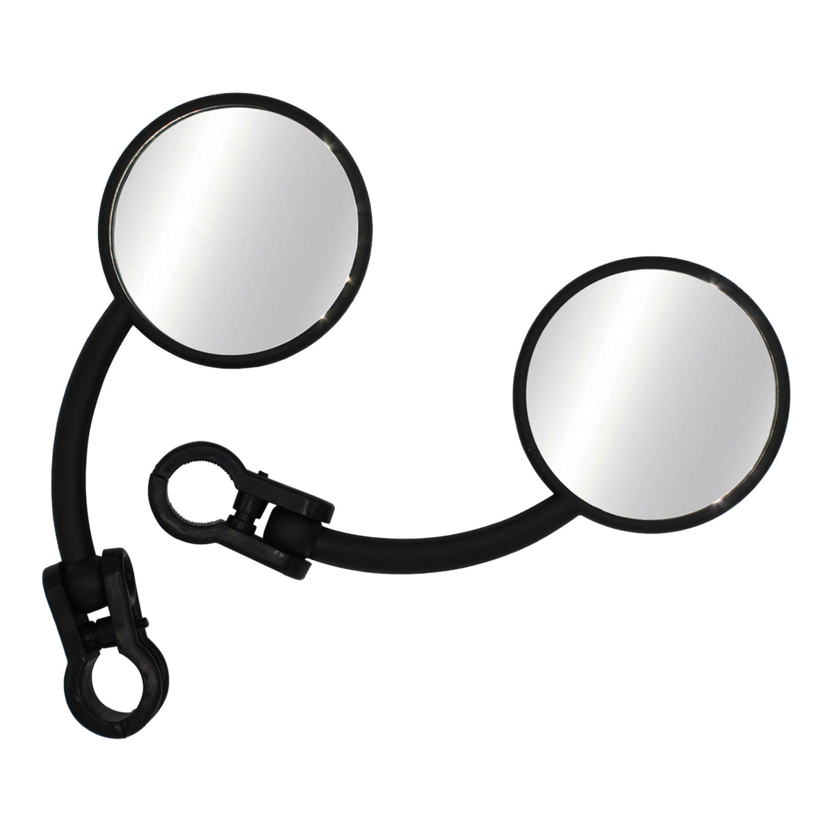 Whites Mirror Pair Universal Folding Enduro 7/8 Black