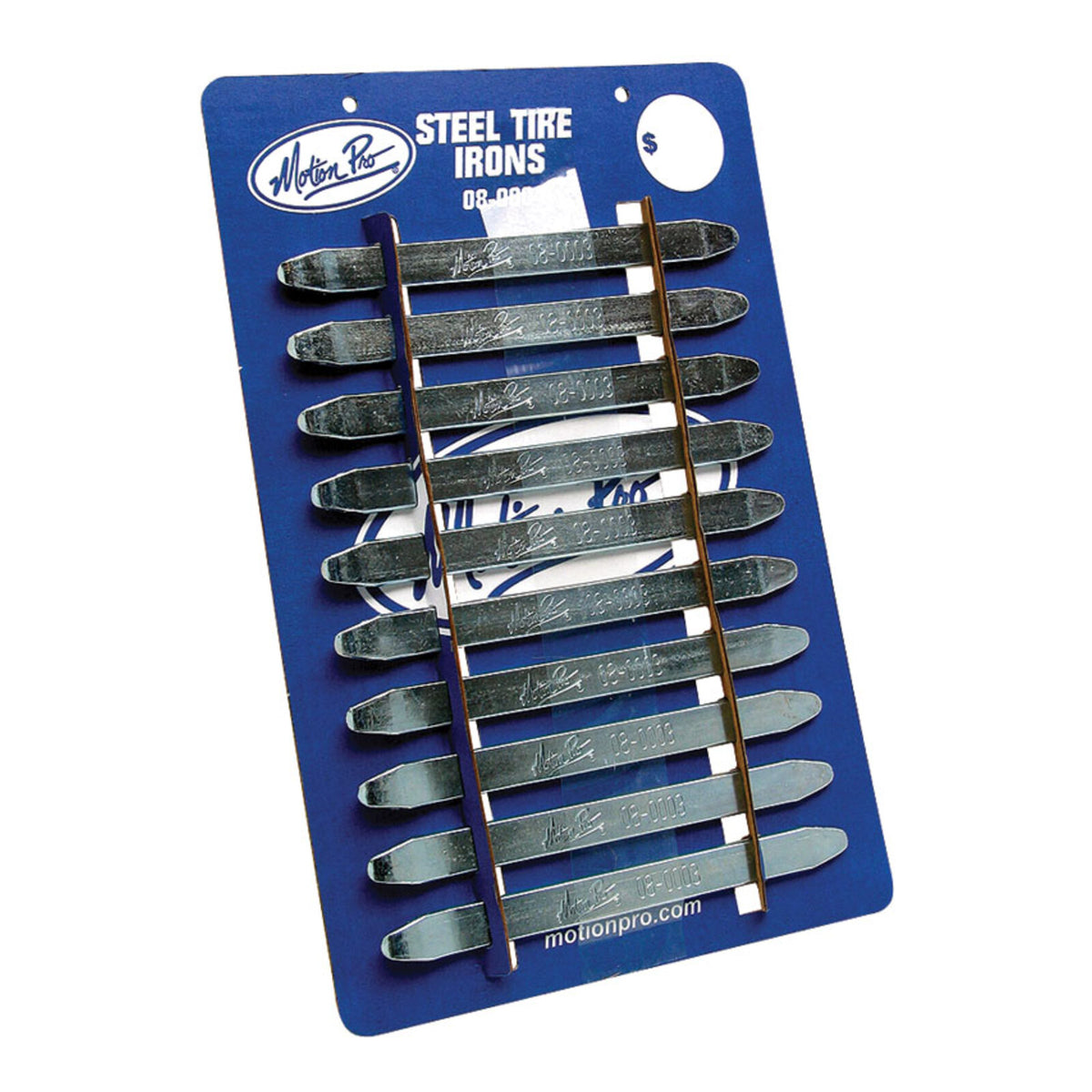 Motion Pro Steel Tyre Levers 8 1/2in Card of 10