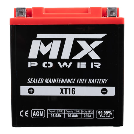 MTX POWER XT16 12V AGM BATTERY *4