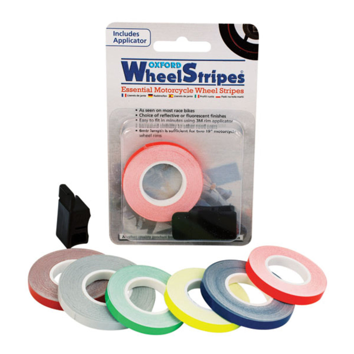 Oxford Wheel Stripes Reflect White + Applicator