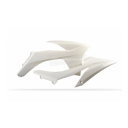 Polisport Radiator Scoops KTM SX/SXF '16 /EXC/EXC-F '17 - White