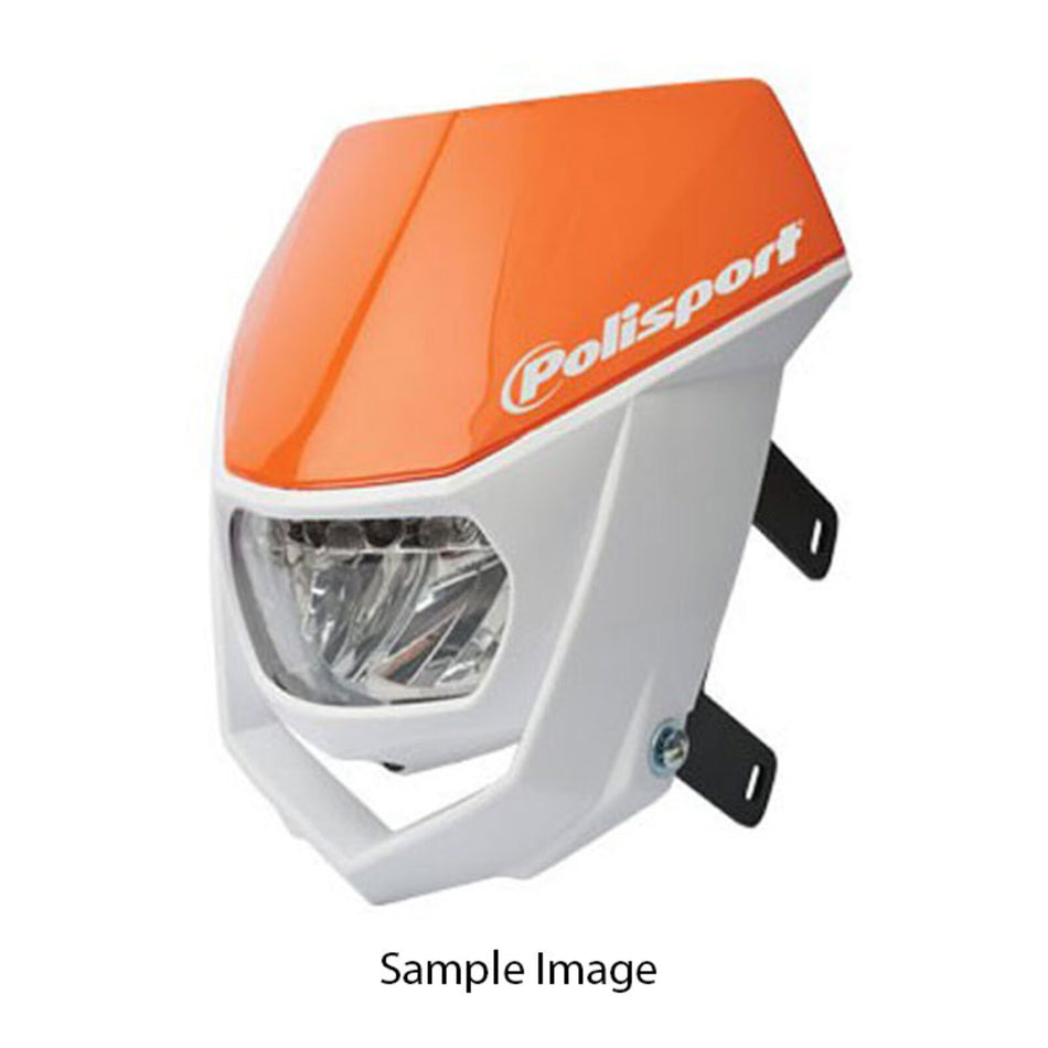 Polisport Halo LED Headlight - Black/White