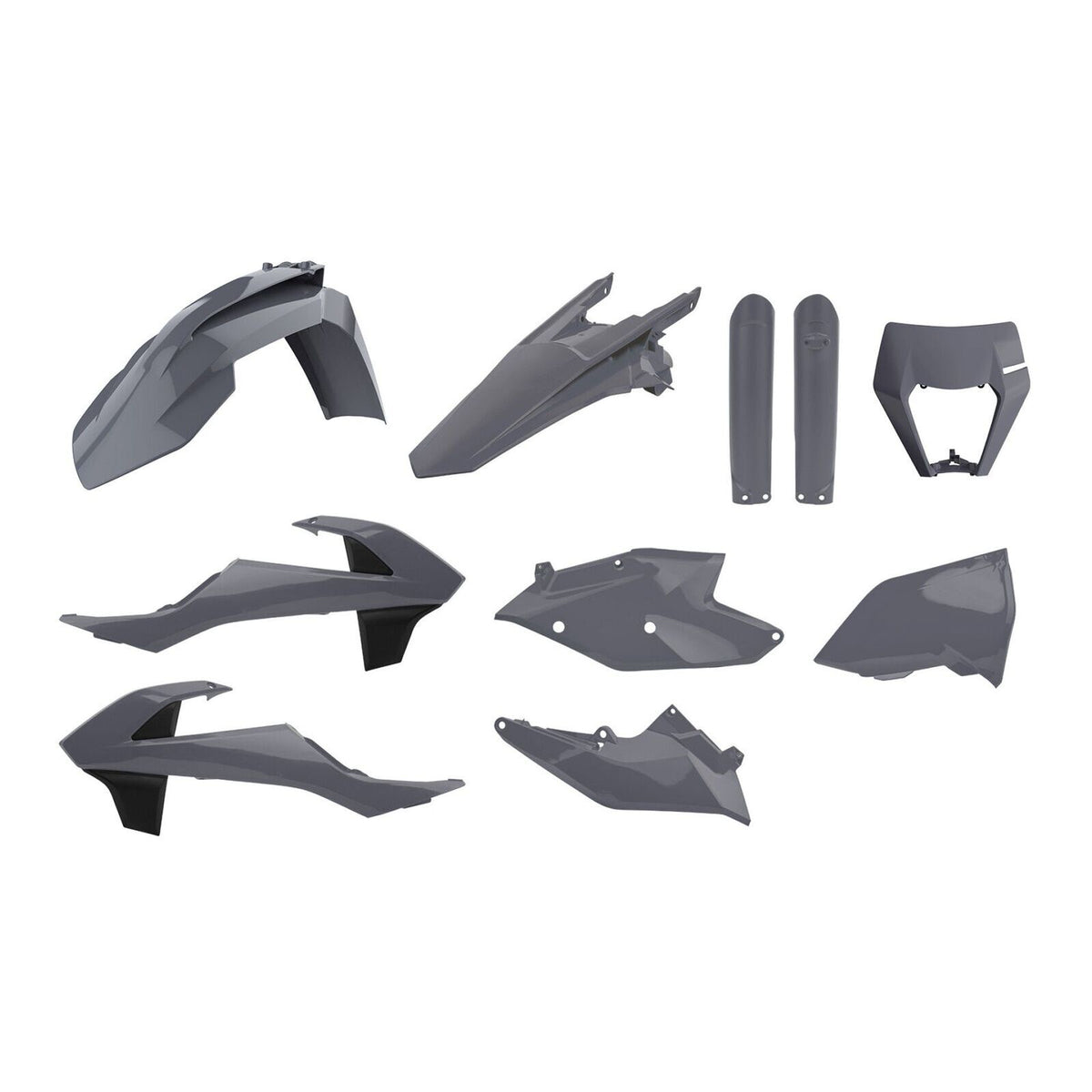 Polisport Kit Enduro with Mask KTM EXC/EXC-F ('17-'19 - Grey