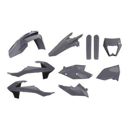 Polisport Kit Enduro with Mask KTM EXC/EXC-F ('17-'19 - Grey