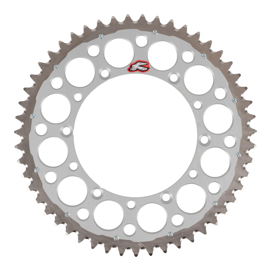 Renthal Sprocket Twinring sliver 51T Bi-Metal Grooved Packaged
