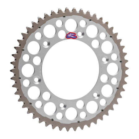 Renthal Sprocket Twinring Silver 47T Bi-metal Grooved Packaged