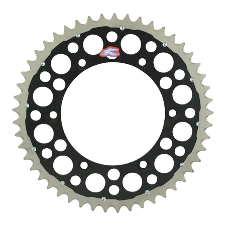 Renthal Sprocket Twinring Black 48T Bi-Metal Grooved Packaged