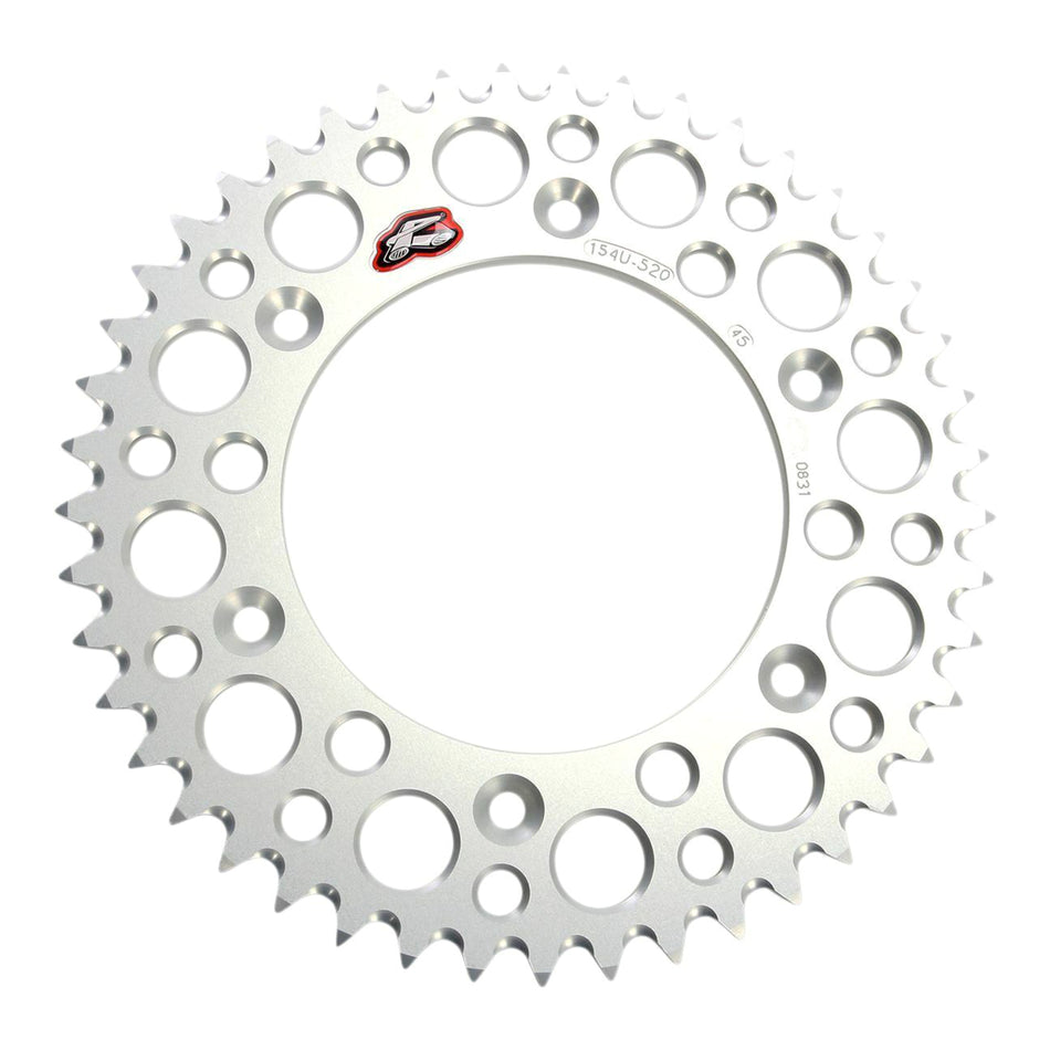 Renthal Sprocket Rear Silver 47T Alloy 7075 T6 Grooved Honda
