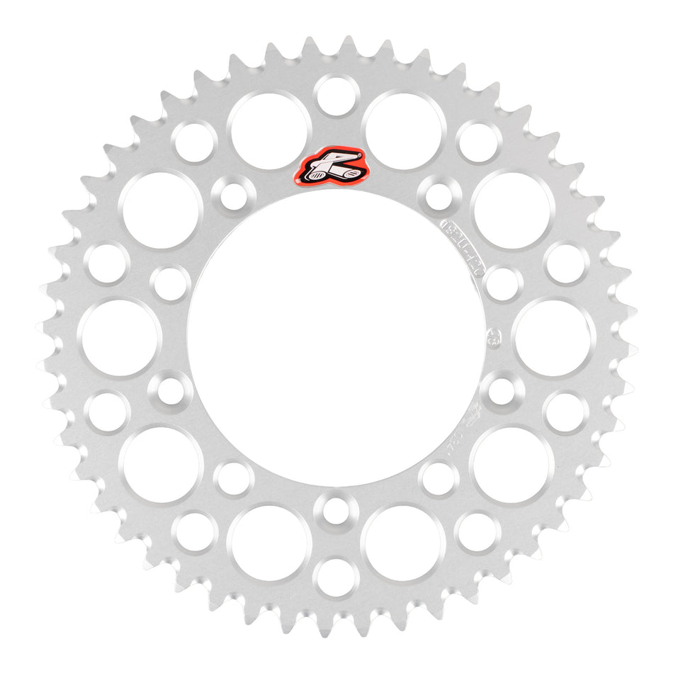 Renthal Rear Sprocket 48T Alloy 7075-T6 Grooved - Silver (KTM, Husqvarna)