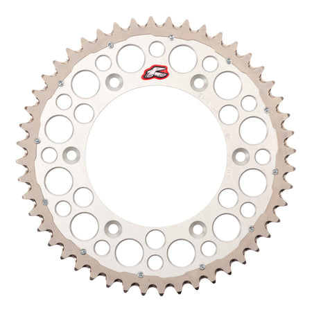 Renthal Sprocket Twinring Silver 48T Bi-Metal Grooved
