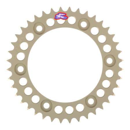 Renthal Rear Sprocket T6 7075 Alloy Grooved 411 / 530 - Silver [Honda]