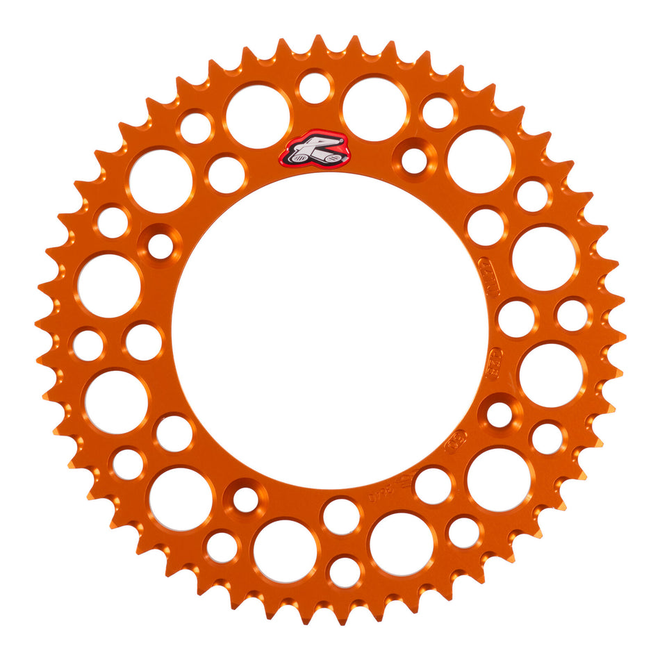 Renthal Sprocket Rear Orange 50T Alloy 7075 T6 Grooved
