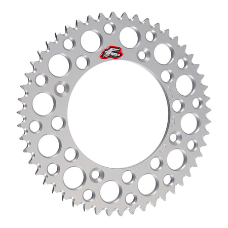Renthal Rear Sprocket - Silver 51T Alloy 7075-T6 Grooved