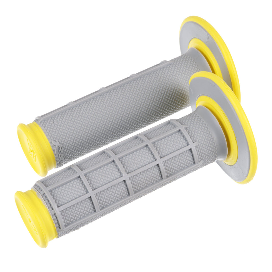 Renthal DL MX Dual Handlebar Grips Diamond / Waffle - Yellow