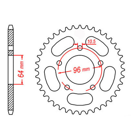 Sprocket Kit Honda CTX200 - 520SO 12/50